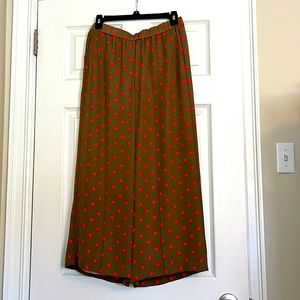 Theory Silk Wide Leg Trousers